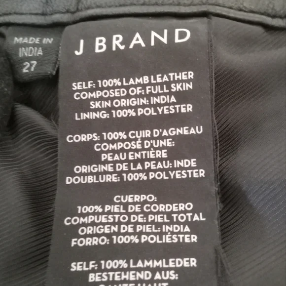 Brand Jonah High Rise Leather Pants Size 27 - Picture 10 of 11